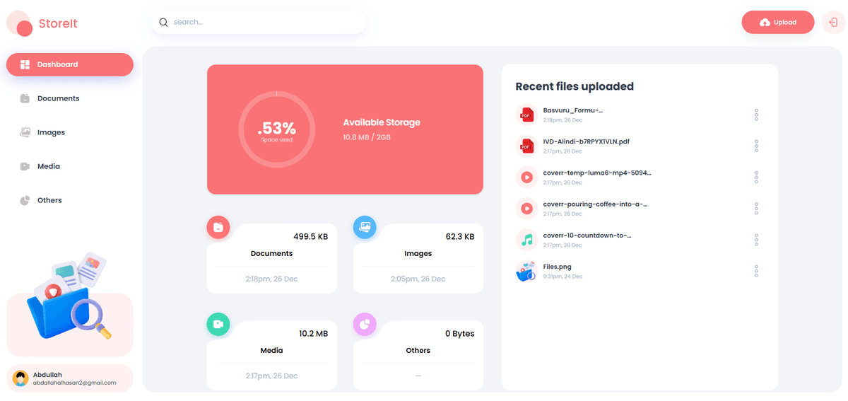 Store It Dashboard